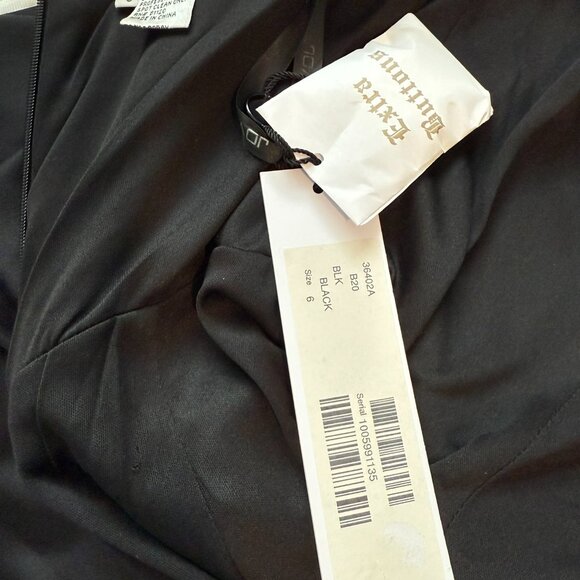 JOVANI 36402B Block Corset Off the Shoulder Long Black Prom Dress Size 6 NEW - Picture 7 of 8